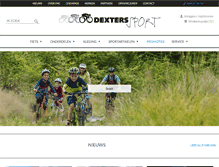 Tablet Screenshot of dexterssport.be